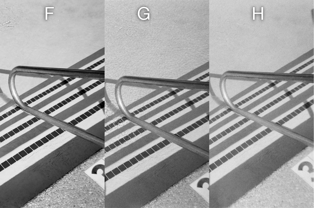 Disposable Single Use Cameras B&W Photo Comparison - Pool